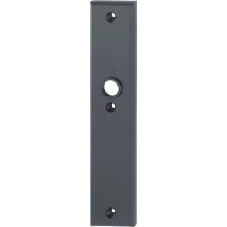 Product afbeelding voor HOPPE Veiligheidslangschild 2214 Recht Blind Met Krukgat 250x50mm Aluminium Zwart SKG3