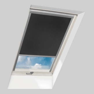 Product afbeelding voor Fakro Rolgordijn Met Zijgeleiding ARP NL II 55x98cm Handmatig Kleur Zwart (220)