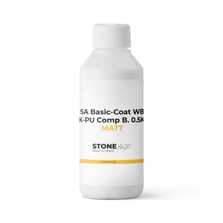 Product afbeelding voor Stone Age Basic Coat 2K PU 0,5ltr Mat Waterbasis Ten Behoeve Van Basebeton