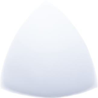 Product afbeelding voor Hoek Studio Angulo Cubrecanto Snow Cap 2,5x2,5cm Glanzend