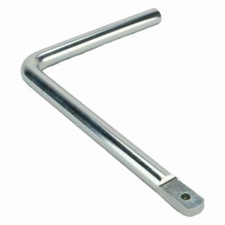 Product afbeelding voor GB Kruk Voor Boerenklinkstel 165x115mm Deurddikte 65-90mm Verzinkt 704226