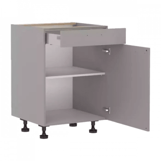 Product afbeelding voor Bruynzeel Onderkast Rechts 60x78cmcm Met Lade En 1 Verstelbare Plank Atlas Wit PR780