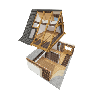 Product afbeelding voor Isolena Optimal 100mm 600x60cm Rd=2,60 2 Rol/Zak Schapenwolisolatie