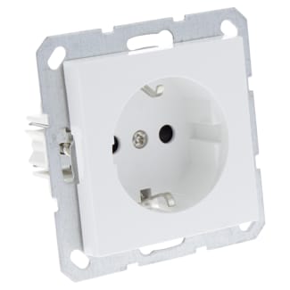 Product afbeelding voor Q-Link S-Line Contactdoos Inbouw 1-voudig Randaarde Polarwit