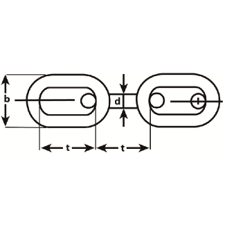 Product afbeelding voor DX Sierketting 2,2mm Schakel Lang Zwart Gelakt