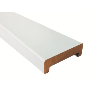 Product afbeelding voor MDF Gibodekker Wit 28x94mm 280cm Wand 7cm FSC Mix 70%