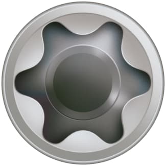 Product afbeelding voor Spax Vlonderschroef 6x50/23mm Cilinderkop TX-25 RVS A4 100st