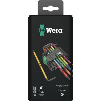 Product afbeelding voor Wera Stiftsleutelset 967/9 TX BO SB BlackLaser Multicolour 1 Torx 9-Delig