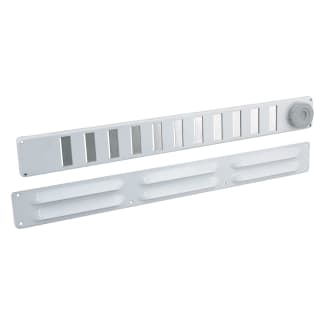 Product afbeelding voor Starx Ventilatieset 37x4cm Aluminium Wit