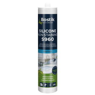Product afbeelding voor Bostik Siliconenkit S960 Non-Staining 310ml Zwart
