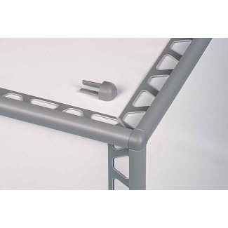 Product afbeelding voor Schlüter RONDEC-PRG Uitwendige Hoek Voor Decoratief Wandafsluitprofiel 12,5mm PVC Zuiver Wit E/PRG125BW