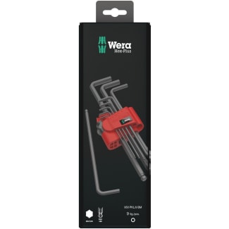 Product afbeelding voor Wera Stiftsleutelset 950/9 SB Blacklaser 6 Inbus 9-Delig