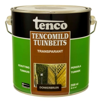 Product afbeelding voor Tencomild Tuinbeits Transparant 2.5L Donkerbruin