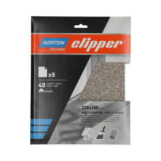 Product afbeelding voor Clipper Schuurvel A213 K40 230x280mm Multi