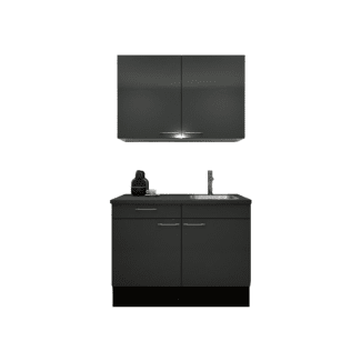 Product afbeelding voor Procasa Keuken 120cm Compleet Dark Grey Spoelbak Rechts