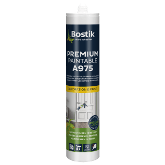 Product afbeelding voor Bostik Acrylkit A975 Premium Paintable 310ml Wit