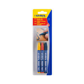 Product afbeelding voor Lyra Houtkrijt 797 Geel Rood Blauw