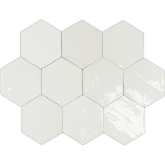 Product afbeelding voor Wandtegel Zellige Hexa White 10,8x12,4cm 9mm Glanzend