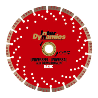 Product afbeelding voor InterDynamics Diamantzaagblad Universeel Basic 230x22.2mm Steen 1st