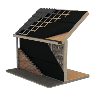 Product afbeelding voor Polytex Fassade FR 1,5x50m Damp-Open Waterdicht