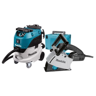 Product afbeelding voor Makita Combiset DK0093J Sleuvenzaag Met stofzuiger