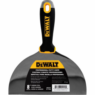 Product afbeelding voor DeWALT Plamuurmes 8" 203mm Carbon Staal Slagvast Softgreep