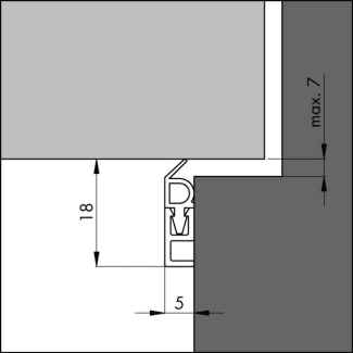 Product afbeelding voor Ellen Tochtprofiel PTS 2300mm Kunststof Wit