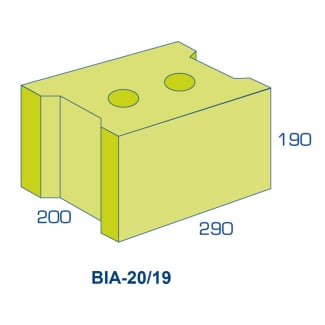 Product afbeelding voor BIA Lichtbetonblok 20/19 Vuilwerk 290x200x190mm 1001