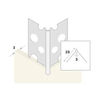 Product afbeelding voor Ripstaal Hoekbeschermer 1045 270cm 3mm Aluzink