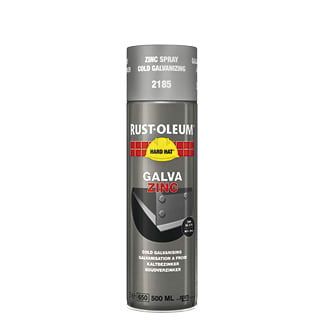 Product afbeelding voor Rust-Oleum Zinkspray Hard Hat Zinc 2185 500ml Mat Grijs