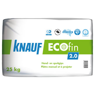 Product afbeelding voor Knauf ECOfin 2.0 Gipspleister 25kg