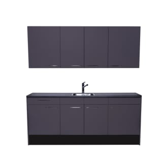 Product afbeelding voor Procasa Keuken 210cm Compleet Dark Grey Inclusief Onderbouw Koelkast