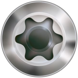 Product afbeelding voor Spax Gevelschroef 4x40/24mm Lenskop 6mm TX-15 RVS A2 100st