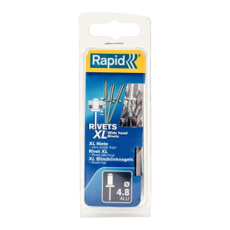 Product afbeelding voor Rapid Blindklinknagel XL 4.8x12mm Aluminium Met Boor 40st