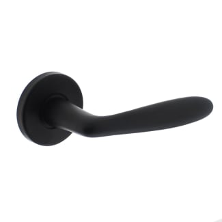Product afbeelding voor Intersteel Deurkruk Phobos Onderrozet Kunststof 1 Paar 49x7mm Zwart