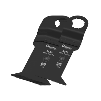 Product afbeelding voor Qblades Multitoolzaagblad SC12 44x78mm Bi-Metaal 19TPI 11st