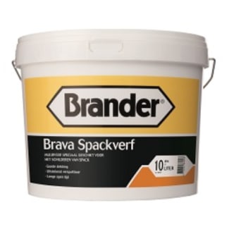 Product afbeelding voor Brava Spackverf 10L Wit