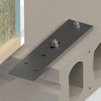 Product afbeelding voor GB Vloerelementstrip 300x100x8mm Thermisch Verzinkt 073910