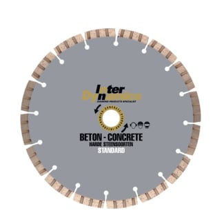 Product afbeelding voor InterDynamics Diamantzaagblad Standard 230x22.2mm Beton 1st