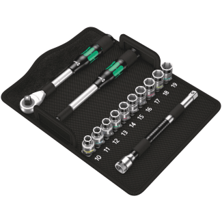 Product afbeelding voor Wera Ratelset 8006 SC 1 Zyklop Hybrid 1/2" Metrisch 13-Delig