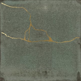 Product afbeelding voor Wandtegel Enso Kintsugi Green 12,5x12,5cm 9mm Mat