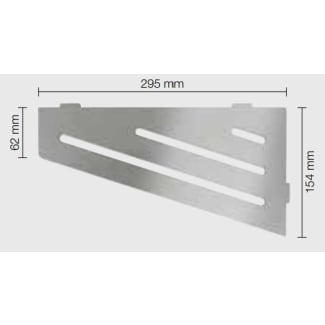 Product afbeelding voor Schlüter SHELF-E-S3 Planchet 154x295mm Design Wave Alu Structuur Gecoat Grijs SES3D10TSG