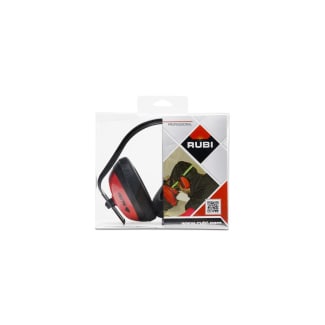 Product afbeelding voor Rubi Gehoorbeschermer Met Hoofdbeugel Rood/Zwart