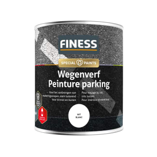 Product afbeelding voor Finess Wegenverf Binnen/Buiten 750ml Wit
