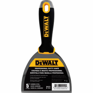 Product afbeelding voor DeWALT Plamuurmes 5" 127mm Carbon Staal Slagvast Softgreep