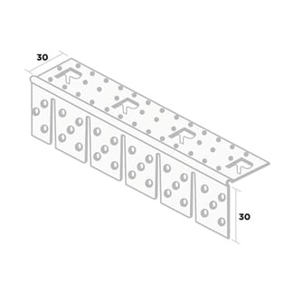 Product afbeelding voor Ripstaal Hoekbeschermer 3767 Wit 300cm 2mm PVC Voor Bogen