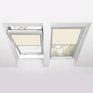 Product afbeelding voor Fakro Verduisterend Rolgordijn ARF Z-Wave Solar II 94x140cm Elektrisch Exclusief Afstandsbediening Kleur Gebroken Wit (053)