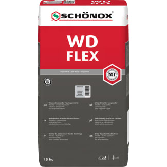 Product afbeelding voor Schönox WD-Flex Voegmortel 15kg Zilvergrijs