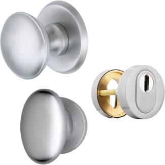 Product afbeelding voor Skantrae Hang&Sluitwerkpakket 66 231 L1 Mat Chroom Antrim Oval Dale Sleutelbed Meerpuntssl En 4x AXA Scharnier
