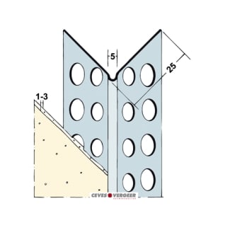 Product afbeelding voor Hoekbeschermer 1029H 260cm 1-3mm Wit Verzinkt